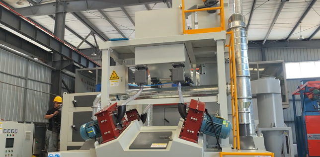 昌邑板材除锈强化，通过式抛丸机应用案例