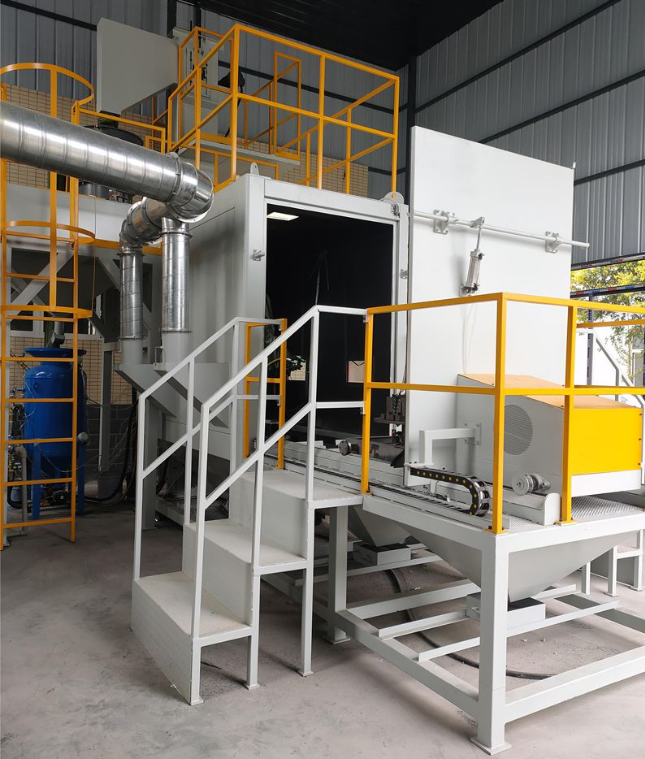 昌邑全自动喷砂机 实现无人化高效生产