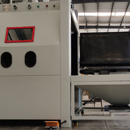 昌邑无尘喷砂机半自动模具喷砂机